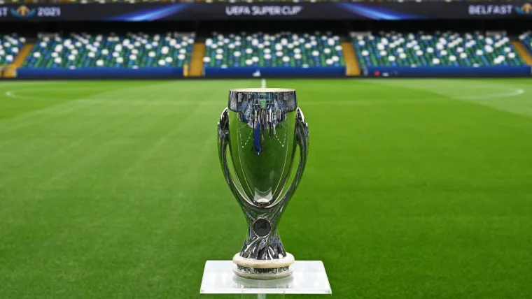 The UEFA Super Cup trophy