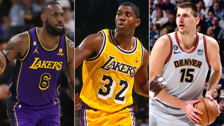 LeBron James, Magic Johnson, Nikola Jokic 05102023