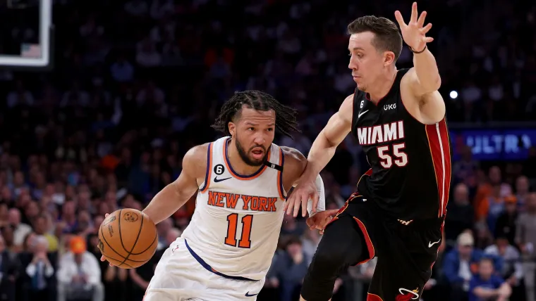 Jalen Brunson New York Knicks Duncan Robinson Miami Heat 051023