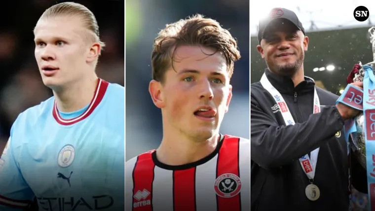 Erling Haaland, Sander Berge, Vincent Kompany, Premier League