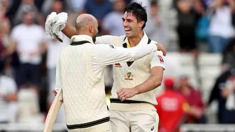 Pat Cummins and Nathan Lyon; First Ashes Test England vs Australia 2023 Edgbaston