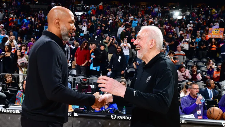 Monty Williams and Gregg Popovich