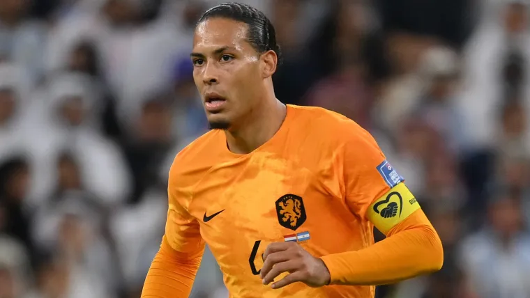 Virgil van Dijk in action for the Netherlands