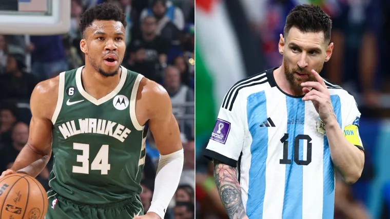 Giannis Antetokounmpo (Milwaukee Bucks), Lionel Messi (Argentina) 05072023