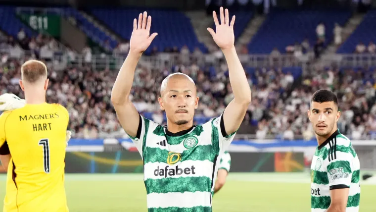 Daizen Maeda of Celtic in preseason tour of Japan