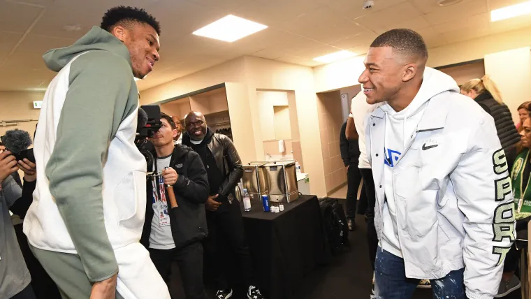 Giannis Antetokounmpo and Kylian Mbappe