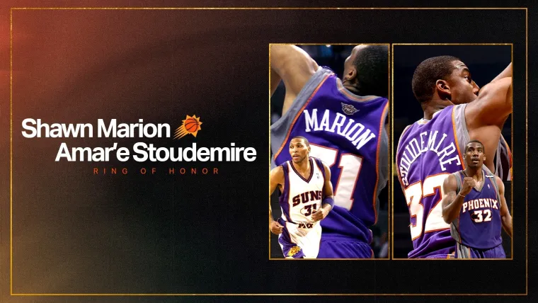 PHOENIX SUNS SHAWN MARION AMAR’E STOUDEMIRE