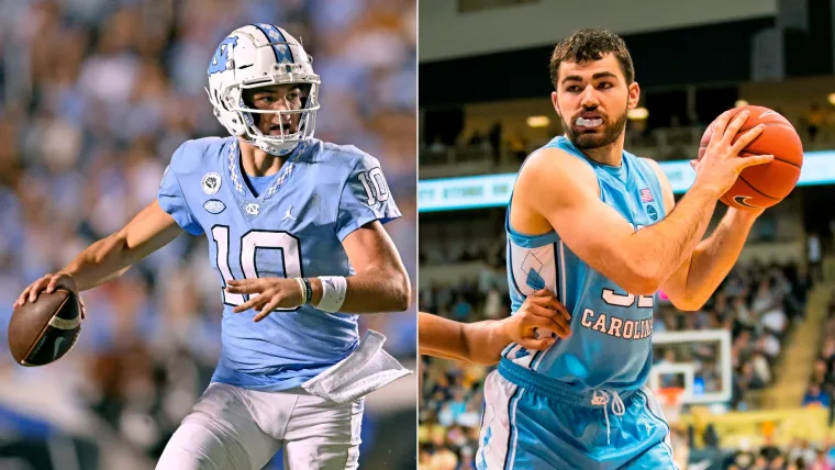 Drake Maye (left) and Luke Maye (right)