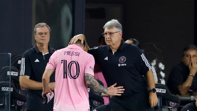 Lionel Messi injured for Inter Miami with Gerardo Martino