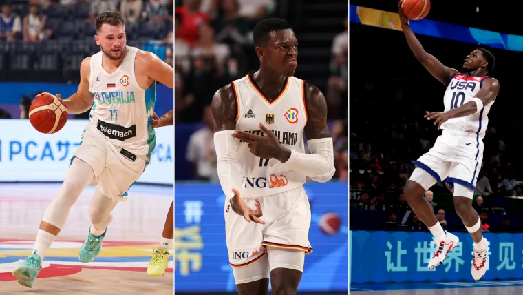 Luka Doncic, Dennis Schroder, Anthony Edwards