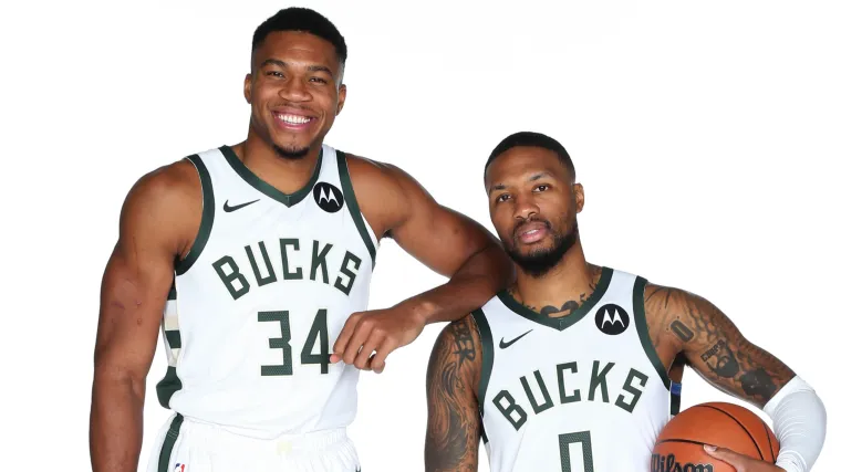 Giannis Antetokounmpo Damian Lillard Milwaukee Bucks