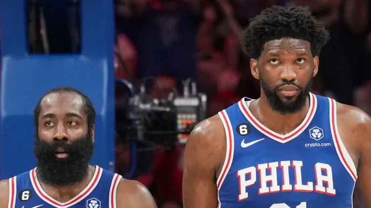 James Harden Joel Embiid Philadelphia 76ers