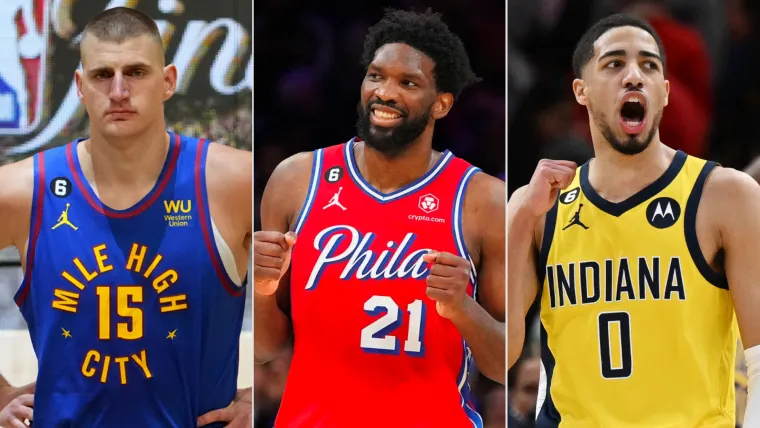 Nikola Jokic, Joel Embiid, Tyrese Haliburton