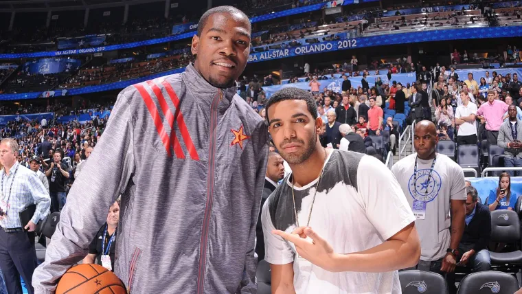 Kevin Durant and Drake