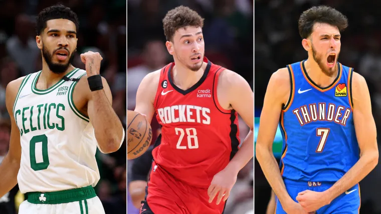 Jayson Tatum, Alperen Sengun, Chet Holmgren