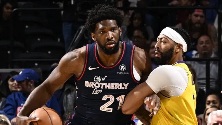 Joel Embiid Philadelphia 76ers Anthony Davis Los Angeles Lakers