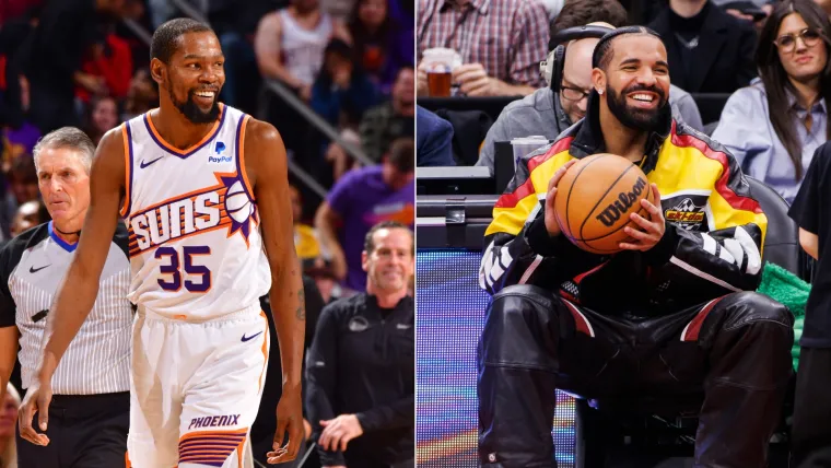 Kevin Durant and Drake