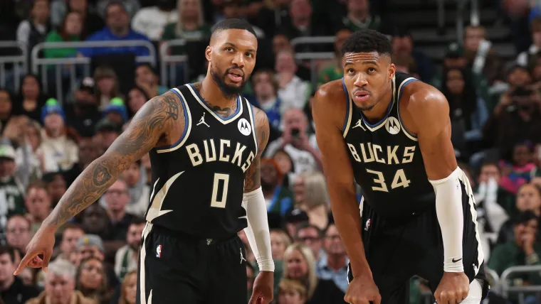 Giannis Antetokounmpo Damian Lillard Milwaukee Bucks