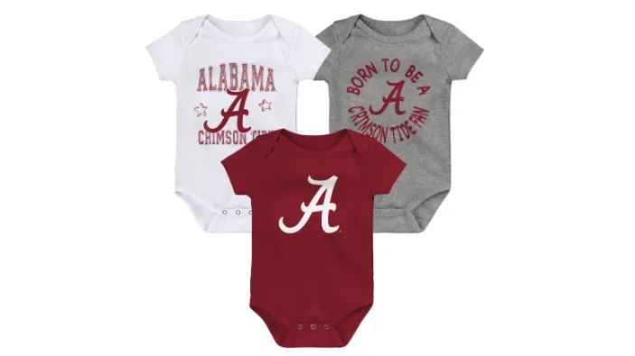 College and Pro Team Newborn & Infant Three-Pack Bodysuit Set