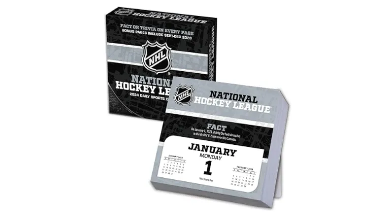 NHL 2024 box calendar