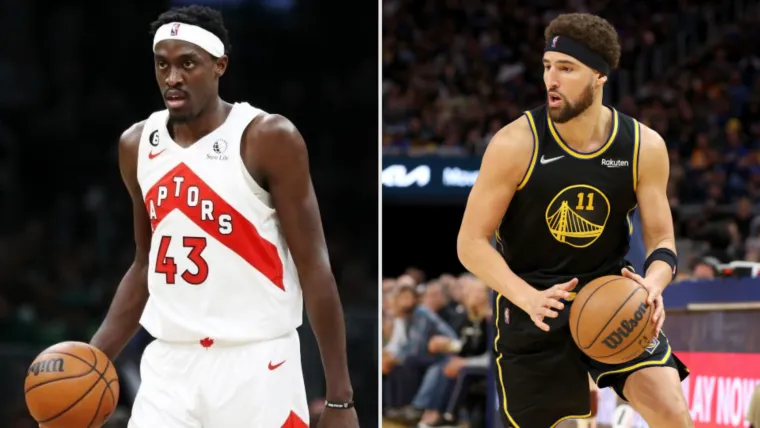 Pascal Siakam and Klay Thompson