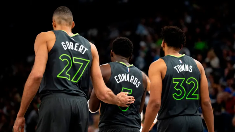 Rudy Gobert Anthony Edwards Karl Anthony Towns Timberwolves