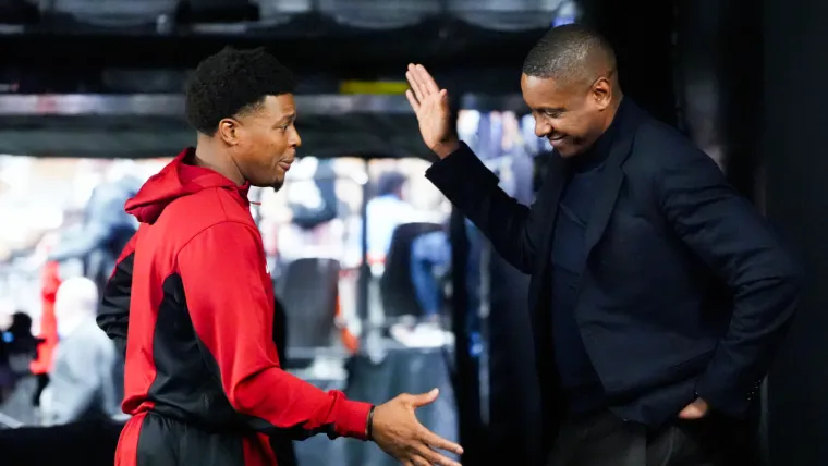 Kyle Lowry and Masai Ujiri