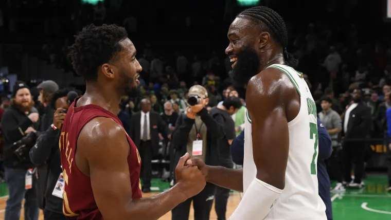 Donovan Mitchell and Jaylen Brown