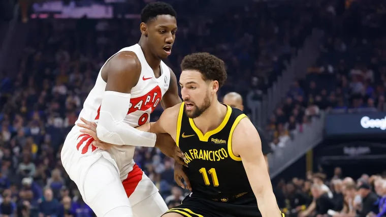 Klay Thompson Golden State Warriors RJ Barrett Toronto Raptors