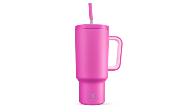 Meoky 40 oz Tumbler with Handle and Straw