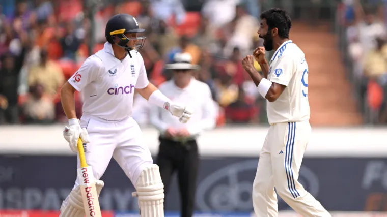 Jasprit Bumrah and Joe Root