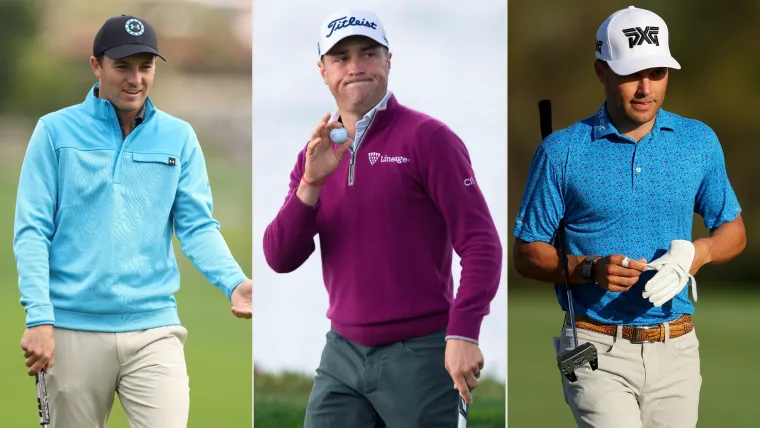 Jordan Spieth, Justin Thomas and Eric Cole