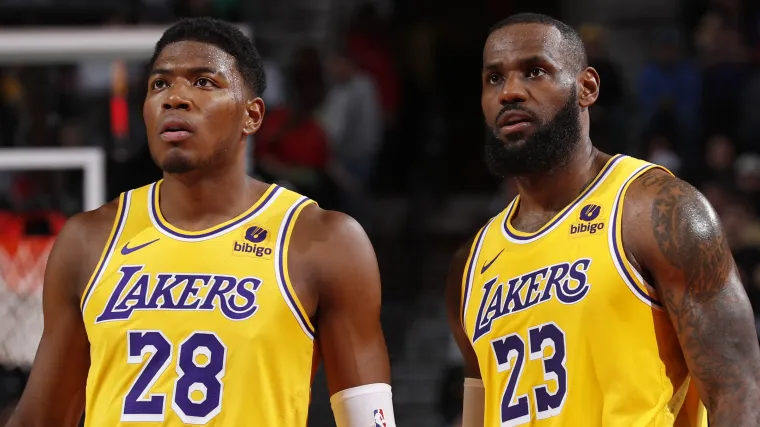 Rui Hachimura LeBron James Los Angeles Lakers