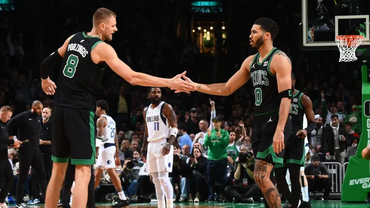 Jayson Tatum Kristaps Porzingis Boston Celtics